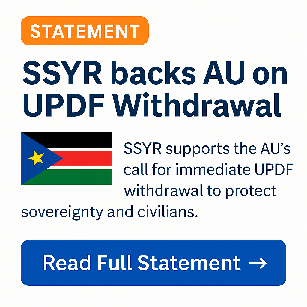 SSYR Supports AU on UPDF Withdrawal